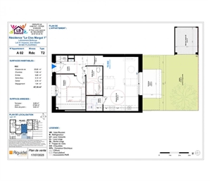 t2 à la vente -   56680  PLOUHINEC, surface 47 m2 vente t2 - UBI482420969